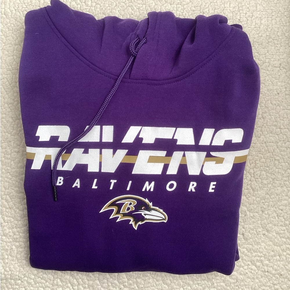 Baltimore Ravens NFL Team Apparel Pullover Hoodie, XL, NWT, MSRP$85